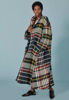 Tartan Coat, Green Tartan, Tailored Coat, Rosie Assoulin, Exclusive Dress, Winter Fits, Autumn Fashion Women, Custom Dresses, Comfy Outfits