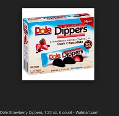 dole dipper's strawberry flavored dark chocolate