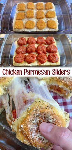 this chicken parmesan sliders recipe is the perfect appetizer for any party