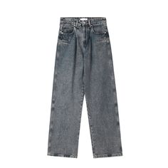 5ft 4''(166cm) tall, 95 lbs(43kg) weight and wearing a size M - DARK BLUE- Wide straight fit- Drape style- Denim Washed Blue Straight Jeans, Washed Blue Straight Leg Jeans, Straight Leg Washed Blue Jeans, Straight Washed Blue Rigid Denim Jeans, Straight Fit Rigid Denim Jeans In Blue, Classic Baggy Dark Wash Jeans, Blue Straight Jeans With Relaxed Fit, Blue Straight Relaxed Fit Jeans, Blue Straight Fit Flare Jeans