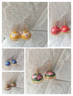 Welcome To My Shop  Product Details: -:Size: Approximately 4 cm in length :Color:-Assorted -: Materials: High-quality Metal -: Pattern Assorted -: Location: Designed for the Earlobe -: Closure: Secure Ear Wire Drop Us Message If You Have Any Query  These Meenakari earrings are the perfect blend of tradition and modernity, featuring assorted colors and captivating designs. They make fantastic gifts for guests, perfect for weddings, mehndi, sangeet ceremonies, and an ideal option for bridesmaid gifts. If you're looking to buy in bulk, we offer wholesale opportunities as well. More Item Are Available On My Shop  https://www.etsy.com/in-en/shop/THERAJASTHANIART?ref=seller-platform-mcnav Festive Bridal Earrings With Meenakari, Multicolor Jhumkas With Latkans For Celebration, Festive Multicolor Danglers For Eid, Multicolor Jhumkas For Eid Festival, Multicolor Festive Jhumkas For Eid, Multicolor Jhumkas For Eid Festive Occasion, Festive Multicolor Meenakari Jhumkas, Multicolor Jhumkas For Diwali, Traditional Multicolor Jhumkas For Festive Occasions