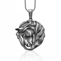 These 925K Sterling Silver Maned Horse Necklace photos are taken with original and every item has handmade engraving details. It's very elegant and classy for everyday use but also can be preferred as a gift for friends and family for an eternal memorial. We prepared a new collection for your loved ones which is a gift selection from BySilverStone and you can find the best present for every occasion.  BySilverStoneTeam works to complete the customer's buying experience with relief and safety. ★I Antique Silver Pendant Necklace With Polished Finish, Luxury Sterling Silver Necklace With Engraving Option, Luxury Silver Necklace With Engraving Option, Classic Etched Necklace For Collectors, Horse Pendant, Animal Necklace, Horse Necklace, Silver Horse, Horses Pendant