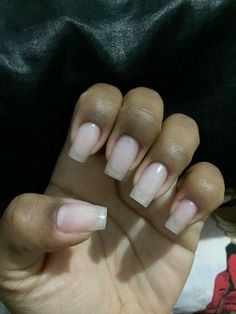 Long Natural Looking Acrylic Nails, Acrylic Nails Without Polish, Natural Realistic Acrylic Nails, Clear Gel Overlay On Natural Nails, Clear Gel Manicure Natural, Long Nail Beds Short Nails, Natural Long Nails Aesthetic, Long Natural Nails Aesthetic, Realistic Nails Acrylic