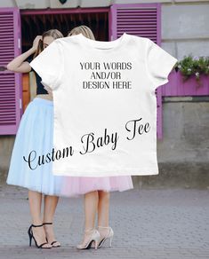 ⭐ The perfect baby tee personalized to your style and desire, just send me a photo and/or text, select a font and I will create a mockup for you to approve.  Please contact me, I'll be happy to work with you in creating your favorite baby tee.  This BellaCanvas Youth size tee is super soft, but can be used by adults if you are looking for the super trendy baby tee y2k look.   It will hug you for a feminine fit, white color is a little see through, but it feels and looks great.  Please, make sure to read sizing info in the description and attached photos, the Small size has tighter sleeves, make sure to size up.    ❤️Please note, colors and images may vary slightly from picture images❤️  -----------Please note, the graphics are on the front of the t-shirt.  If you would the image to be on t Crop Top Styles, Custom Crop Top, Crop Top Style, Grunge Shirt, Baby Tees Y2k, 90s Baby, Y2k Baby Tee, Baby T Shirts, Trendy Baby