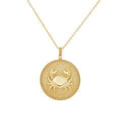 This sparkly and bold Zodiac charm is a stunning symbol of the sign that means most to you. Stunningly crafted in 14K Solid Gold, each of our zodiacs were artistically created with a beaded trim around the edge. This is the perfect centerpiece to complete your layer. Available in all gold colors and many chain lengths. 

Size: 22mm Diameter
14K Solid Gold
Lifetime Guarantee
Made in Los Angeles Gold Colors, Medallion Necklace, Gold Piece, Beaded Trim, Necklace Sizes, Personalized Necklace, The Edge, Custom Items, Chain Lengths