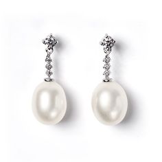 Luxury Diamond White Diamond Earrings With Pearl Drop, Timeless Diamond Pearl Earrings For Evening, Formal Diamond White Pearl Earrings With Diamond Accents, Elegant Pear-shaped Diamond Earrings For Evening, Timeless White Gold Pearl Earrings With Brilliant Cut, Timeless Brilliant Cut White Gold Pearl Earrings, Classic Diamond Bridal Earrings For Formal Occasions, Exquisite White Gold Pearl Earrings For Evening, Luxury Drop Pearl Earrings For Formal Occasions