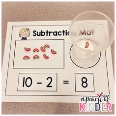 subtract worksheet with water and numbers for kids to practice addition skills