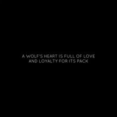 a wolf's heart is full of love and lovable for it's pack