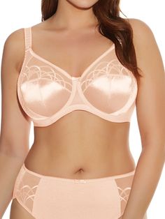 Description Elomis signature Cate collection offers a Full Cup Banded Bra in a rich shades or showcases sheer embroidery with an intersecting arc design. Three piece cups and side support panels offer a smooth finish and everyday support you can be sure of. Features Benefits Three piece cups with side support for forward shaping or uplift and separation Sheer or flat embroidered top cup features a chic arc design Elasticated neck edge for ease of fit Powernet wings for additional anchorage Strap Support Bra, Full Cup Bra, Baltimore Maryland, Support Bras, Full Figured, Sheer Top, Embroidered Top, Baltimore, Maryland