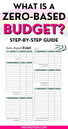 zero-based budget Zero Dollar Budget Template, 0 Based Budget, Zero Budget Worksheet Free Printable, Zero Budget Worksheet, Zero Based Budget Printable Free, Budget Templates Printable Free, Budget Journaling, Zero Based Budget Template, Finance Freedom