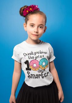 100 Days of school shirt, Donut 100 days of school, 100 Days Smarter This youth pro weight tee is perfect for every kid who wants a comfortable shirt to play, relax, or romp around in. Durable, high quality print will survive many adventures. .: Regular fit .: 100% Soft cotton (fibre content may vary for different colors) .: Light fabric (5.2 oz /yd² (176 g/m .: Tear away label .: Runs smaller than usual 100th Days Of School, Rocky Mount Nc, 100 Days Smarter, 100 Days Of School Shirt, 100th Day Of School, Farm Theme, 100 Days Of School, 100th Day, 100 Days