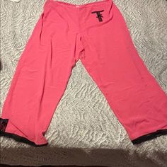 Victoria’s Secret Pajama Pants. Size Extra Large. Never Worn! Brand New, Without Tags. Smoke-Free/Pet-Free Home. These Pants Are A Bit Sheer, See Last Picture (Showing My Hand Underneath The Material) But Are Super Lightweight, Sexy And Comfortable! Pink In Color With Pocket On Front With Black Lace Design With Small Bow. Bottoms Of Pants Have Black Lace Design With Small Bow. Casual Pink Sleepwear Long Pants, Victoria's Secret Pink Pants For Loungewear, Pink Cotton Pants For Sleepover, Casual Pink Pants For Relaxation, Victoria's Secret Stretch Bottoms For Pajama Party, Victoria's Secret Stretch Pants For Loungewear, Victoria's Secret Stretch Loungewear Pants, Victoria's Secret Pink Casual Pants, Pink Sleepwear For Pajama Party