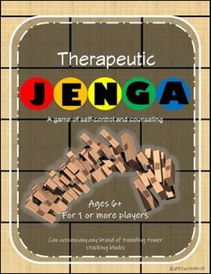 This Therapeutic JENGA Game is a great resource for school counselors and psychologists, speech therapist, teachers and more! This game will allow you to address several different topics in an interactive, non-invasive way. Grab a game of JENGA (generally under $10) from your local store or online a... Social Work Worksheets, Talk About Feelings, Therapeutic Games, Counseling Games, Therapeutic Recreation, Calm Classroom, Jenga Game, Career Help, Recreation Therapy