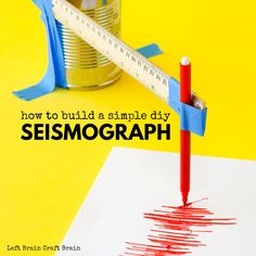 the cover of how to build a simple diy seismmograph book is shown