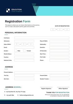 the registration form is shown in green and black