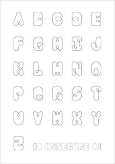 the alphabet is made up of letters and numbers, all in one line with each letter