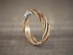 Hammered Guitar String Ring, Copper Ring, Wedding Band, Guitar String Jewelry, Guitar Gifts, Gift fo Music Inspired Jewelry, Guitar String Ring, Guitar Ring, String Ring, Gift For Guitarist, Guitar Jewelry, Marriage Challenge, Guitar String Jewelry, Making Jewelry For Beginners