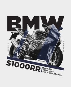 a black and white photo of a motorcycle with the words bmw on it