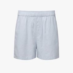 Elastic Linen Short | Light Blue Size M Nwt Blue Linen Shorts For Day Out, Blue Relaxed Shorts With Elastic Waistband, Relaxed Blue Shorts With Elastic Waistband, Casual Short Bottoms For Daywear, Casual Daywear Shorts, Blue Shorts For Spring Daywear, Blue Shorts For Summer Daywear, Blue High-waisted Shorts For Day, Relaxed Fit Bermuda Bottoms For Daywear