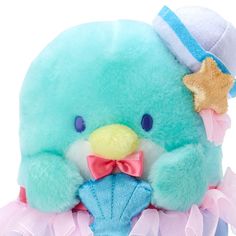 Mermaid Collection is released at Japan Sanrio Store Today~! Mermaid design series☆ Sam gently holding a shell is lovely★Let him sit quietly on the edge of a desk or shelf and decorate it with love♪ Size: About 15 x 12 x 28cm Materials: polyester Photo credit: Japan Sanrio Store Sanrio Characters Plushies, Sanrio Stuff Toy, Sanrio Plush Collection, Hawaii Sanrio Plush, Usahana Plush, Sanrio Store, Plush Backpack, Hong Kong Disneyland, Cute Mermaid