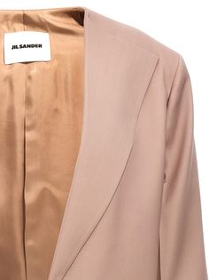 100% wool Jil Sander Shoes, Saks Potts, Single Breasted Blazer, No Closure, Breasted Blazer, Sweatshirt Shirt, Trouser Suits, Knitwear Tops, Jil Sander