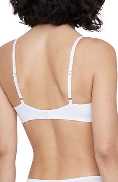 A lace balconette bra offers elegant support with its darted underwire cups and dig-free microfiber back. Lined 65% nylon, 26% polyester, 9% elastane with 86% nylon, 14% elastane contrast Hand wash, line dry Imported White Underwire Nursing Bra With Removable Cups, White Nursing Bra With Removable Cups And Underwire, White Nursing Bra With Removable Pads, White Underwire Bra With Removable Cups, Stretch Bra With Removable Cups, White Push-up Nursing Bra With Removable Cups, White Push-up Nursing Bra With Adjustable Straps, White Nursing Bra With Adjustable Straps, Stretch Full Cup Bra With Padded Cups