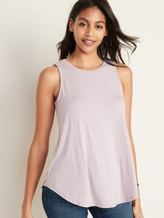 Saw this on Old Navy: Casual High Neck Stretch Tank Top, High Neck Cotton Tank Top For Summer, Summer High Neck Cotton Tank Top, Stretch High Neck Tank Top For Summer, Versatile High Neck Tank Top For Spring, Stretch Sleeveless Tank Top For Day Out, High Neck Vest Top For Spring, Crew Neck Tank Top For Spring Day Out, Spring High Neck Stretch Tank Top