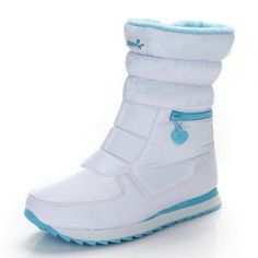 Waterproof Zipper Decoration Boots Winter Boots Women Fashion, White Winter Boots, Fashion Snow Boots, Celana Kargo, Sorel Winter Boots, Casual Ankle Boots, Fashionable Snow Boots, Warm Shoes, Snow Boot