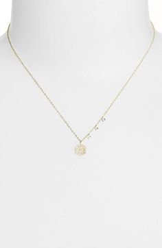 MeiraT 'Dazzling' Diamond Disc Pendant Necklace | Nordstrom Detailed Necklace, Bezel Set Diamond, Disc Pendant, Handcrafted Necklace, G H, Dainty Jewelry, The Beauty, Gold Diamond, Arrow Necklace