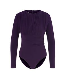 Women's clothing, Women Business Casual Bodysuit, Folds Women Tops,  Timeless Elegance, Night & Day  Bodysuit, Long Sleeve Blouses, Snap and Flexible Sandy Fabric (%95 Polyester, %5 Elastane) Purple, Green Unique Bodysuit, Women Business Casual, Long Sleeve Blouses, Casual Bodysuit, Women Business, Womens Business Casual, Purple Hues, Casual Attire, Women Tops