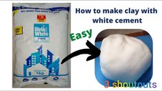 how to make clay with white cement