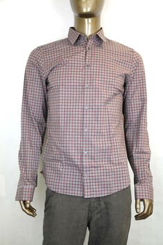 AUTHENTIC BRAND NEW GUCCI SHIRT MADE IN ITALY Material: 100% cotton Color/Pattern red/green/gray Measurements Size Shoulder Sleeve Chest Length 15 16.5" 27" 19" 30 1/4" 16.5 17.5" 27 1/8' 20" 30.5" Measurements were taken one side lying flat Please keep in mind that measurements are provided only as a guide and are approximate.  Sizes listed are based on the item label. Item fit and sizing can vary by Manufacturer. Color appearance may vary depending on your monitor settings. PAYMENT: INTERNATIO Gucci Cotton Shirt For Work, Gucci Cotton Shirt For Workwear, Gucci Button-up Shirt For Spring, Gucci Spring Button-up Shirt, Spring Gucci Button-up Shirt, Gucci Spread Collar Shirt For Work, Gucci Spring Workwear Shirt, Gucci Cotton Button-up Tops, Spring Gucci Fitted Shirt