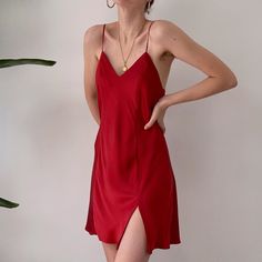 Chique Outfit, Vintage Slip, Slip Dresses, Mode Casual, Silk Slip Dress, Winter Trends, Silk Slip, Looks Vintage, Look Chic