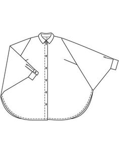 a drawing of a shirt with long sleeves