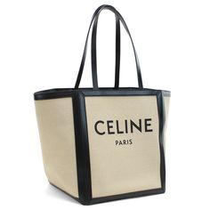 Celine Tote Bag Beige/Black W33 X H31 X D26cm Handle Length: Approx. 56cm Handle Height: Approx. 25cm Opening: Approx. 44cm Weight: Approx. 1060g High-end Coated Canvas Evening Bags, Coated Canvas Rectangular Bag For Evening, Rectangular Coated Canvas Evening Bag, Evening Tote Bag In Coated Canvas, Evening Coated Canvas Tote Bag, Chic Square Coated Canvas Bags, Modern Coated Canvas Evening Bags, Evening Bucket Bag In Coated Canvas, Chic Black Coated Canvas Bag