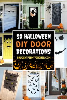 halloween diy door decorations that are easy to make