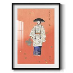 VintageJapan VI -Framed Print A qulity Framed Print in a solid wood frame 1 SIZES AVAILABLE Overall Size - 16x20 each piece Each piece is made to order. Built to Last Each piece comes ready to hang Solid wood Frame Fade and Water resistant Made domestically Wexford Home Frame Color: Black | Wexford Home VintageJapan VI -Framed Print indigo / pink / redPaper, Solid Wood in Black | 20" H X 16" W | Wayfair | Home Decor Japan Illustration, Rich Art, Japanese Illustration, Japanese Poster, Art Japonais, Japanese Vintage, Japan Art, Vintage Japan, Vintage Japanese