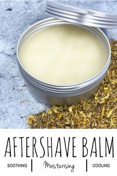 Aftershave Balm, Calendula Oil, Diy Kosmetik, Diy Body Care, Homemade Soap Recipes, After Shave Balm, Homemade Bath Products, Homemade Diy, Homemade Face Masks