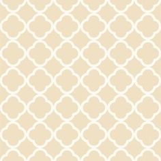 a beige and white wallpaper with circles