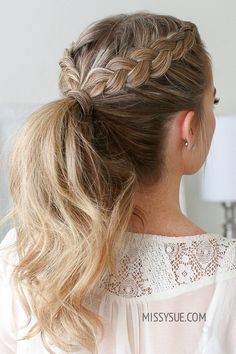 #hair #hairstyle #haircut #hairstylist #haircolor #hairfashion #haircare #hairideas #hairinspo #hairporn Dutch Braid Ponytail, Dutch Braid Hairstyles, Ponytail Hairstyles Easy, Double Dutch, Twist Ponytail, Braided Ponytail Hairstyles, Daily Hairstyles, Hair Color For Women, Penteado Cabelo Curto