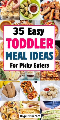 25 easy toddler meal ideas for picky eaters that are delicious and healthy