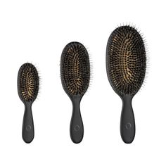 MOHI Premium Black Gold Brush Set - Max Pro x MOHI Hair Brushes, Luxury Hair, Shiny Hair, Soft Black, Hair Brush, Brush Set, Brush Cleaner, Thick Hair Styles, Enchanted