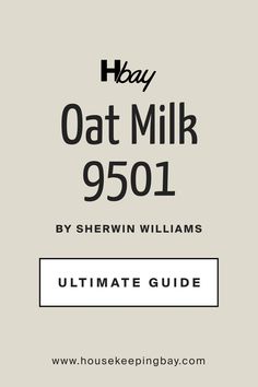 SW 9501 Oat Milk by Sherwin-Williams. The Ultimate Guide Milk Paint Colors, Craft Spaces, Milk Color, Home Re, Oak Kitchen, Wall Paint Colors, Crystal Lake, Golden Oak, House Wall