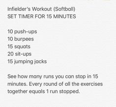 an exercise plan with instructions on how to do it