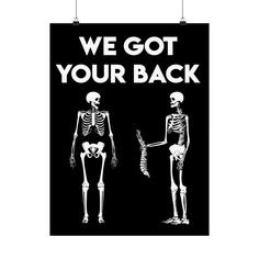 This chiropractic poster says "we got your back" and shows your patients your sense of humor! This would look amazing in your chiropractic office walls!  ★Product Specifications★ This print comes on a premium matte poster (200-gsm) providing a smooth and glare free finish. Note: this product is a poster only and does not come framed. ★Please Note★ Colors can vary slightly from computer to actual product. If you have any questions regarding color, please let me know before purchase. ★Custom Designs★ If you would like to see this design on a different product or would like changes made to the design please send us a message and we will try to accommodate! Some custom orders may require an additional artwork fee. ★Questions?★ Drop us a note I'd love to chat! Funny Chiropractic, Chiropractic Office Decor, Chiropractic Humor, Chiropractic Art, Got Your Back, Office Walls, Chiropractic, Your Back, Etsy Wall Art