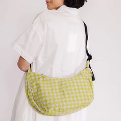 New With Tag. Color: Pink Pistachio Pixel Gingham Size: Medium Baggu's Medium Nylon Crescent Bag Is Effortlessly Casual And Large Enough To Carry More Than Just The Essentials. Wear It Slung Over Your Shoulder Or Crossbody For A Hands-Free Experience. Complete With Two Interior Pockets That Make It Easy To Stay Organized. Adjustable Tonal Logo Strap Measures 8" 13 ¾" 4" 37.5" Adjustable Logo Strap Recycled Heavyweight Nylon, Recycled Ripstop Nylon Lining Machine Washable ** First Time On Poshmar Green Spring Shoulder Hobo Bag, Green Hobo Bag For Travel And Spring, Green Hobo Bag For Spring Travel, Spring Gingham Bag For Daily Use, Gingham Bags For Daily Use In Spring, Spring Gingham Bags For Daily Use, Spring Travel Green Hobo Bag, Casual Green Bag For Picnics, Casual Green Bag For Picnic