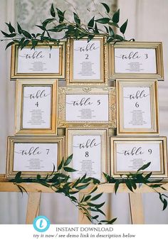 "This horizontal and vertical wedding seating chart template with a calligraphy that allows you to arrange your seating plan in landscape or portrait format. Try the demo!  Please note that this is a DIGITAL invitation set download only, no physical product will be shipped. ------------------------ FREE DEMO LINK ------------------------ TRY BEFORE YOU BUY 👉Copy and paste this url into your web browser: https://templett.com/design/demo/sofia/1607158,2631740 *Desktop computer or laptop only (can't be edited on a tablet or mobile device). Please be sure your browser is updated to the latest version as the Templett application uses some of the latest web technologies. --------------------------------------------- WHAT YOU WILL RECEIVE: --------------------------------------------- -Seating c Wedding Seating Plan, Wedding Seating Chart Template, Table Seating Chart, Wedding Table Seating, Seating Chart Template, Chart Template, Seating Plan, Seating Chart Wedding, Wedding Seating