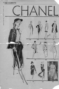 Collection: FIT Library Designer Files Designer: Chanel, Coco, 1883-1971 Historical Period by Decade: 1960s City of Runway Show: Paris Appar... Chanel Art, Peter Do, Historical Period, Fashion Portfolio, Runway Show, Coco Chanel, Fashion Sketches, 1960s