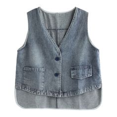 Women Distressed Denim Waistcoat Gilet V-neck Vest Jacket Retro Ethnic Cardigan Pocket Button Top This item is for one waistcoat only. Please be reminded that due to lighting effects and monitor brightness/contrast setting, the color tone of the website photo and the actual item could be slightly different. This is in Asian sizing, smaller than western size e.g. UK, US, AU. Please check the measurements carefully before making a purchase. Besides, due to different measurement method, there will be 1-3cm error. Size:S, M, L, XL, XXL. Real Size Infomation Unit:cm/inch 1Inch=2.54cm [Size S , Length 52/20.5 , Shoulder 33/13.0 , Bust 94/37.0 ] [Size M , Length 53/20.9 , Shoulder 34/13.4 , Bust 98/38.6 ] [Size L , Length 54/21.3 , Shoulder 35/13.8 , Bust 102/40.2 ] [Size XL , Length 55/21.7 , Sh Affordable Casual Cotton Denim Vest, Cheap Relaxed Fit Denim Vest For Fall, Cheap V-neck Denim Vest For Spring, Cheap V-neck Denim Vest For Summer, Cheap Cotton Denim Vest For Summer, Cheap Casual Denim Vest With Relaxed Fit, Cheap Relaxed Fit Denim Vest, Cheap Medium Wash Denim Vest For Summer, Cheap Casual Denim Vest