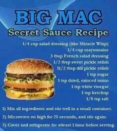 a menu for a big mac restaurant